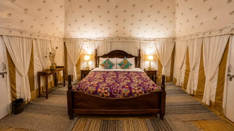 Luxury Swiss Tent in Jaisalmer 2 bed luxury swiss tent damodra desert camp