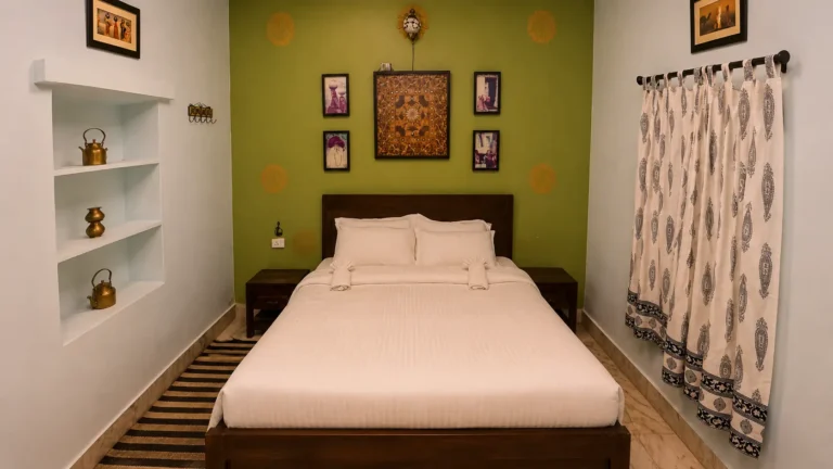 cottage room at damodra desert camp