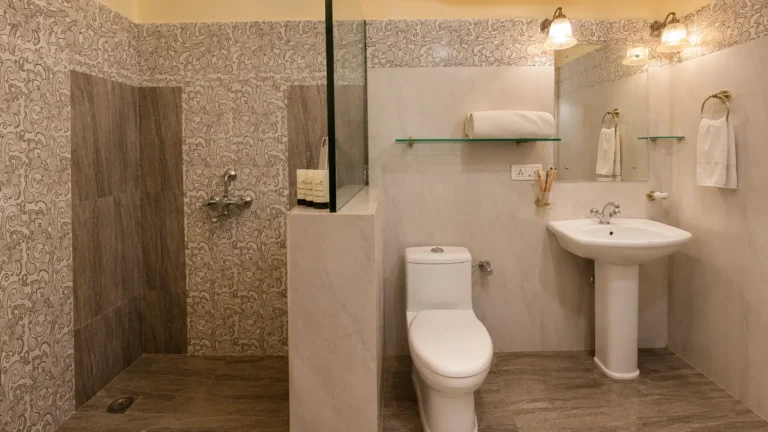 cottage room bathroom damodra desert camp