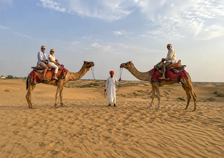 jaisalmer camel safari by damodra desert camp
