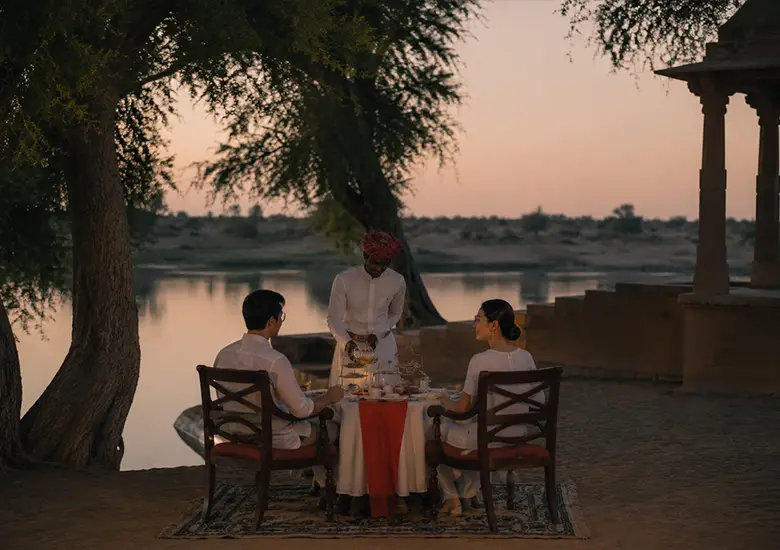 picnic at oasis in jaisalmer