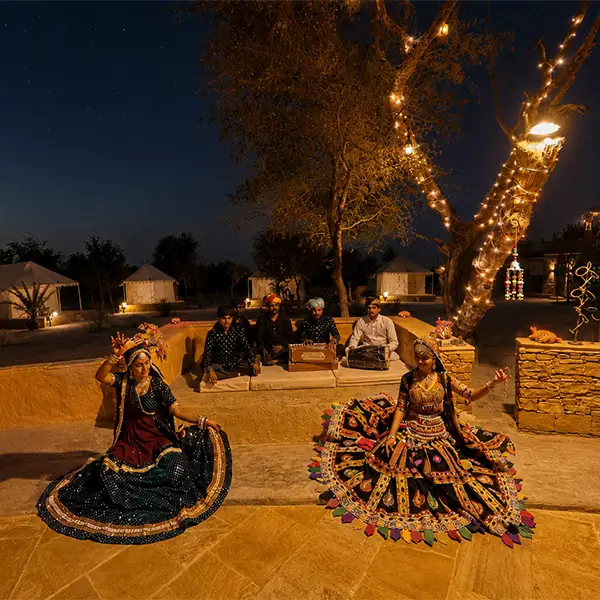 About Damodra Desert Camp in Jaisalmer 4 rajsthani kalbeliya dance at damodra desert camp jaisalmer