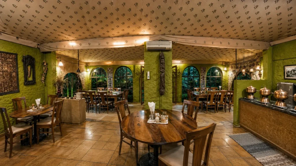 restaurant at damodra desert camp jaisalmer