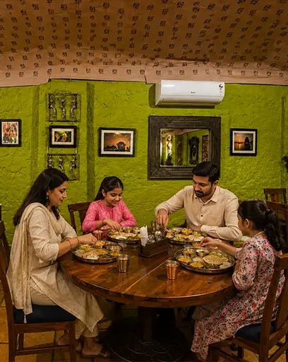 family friendly restaurant near sam damodra desert camp